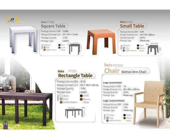 TOP - Table Rato Rectangle