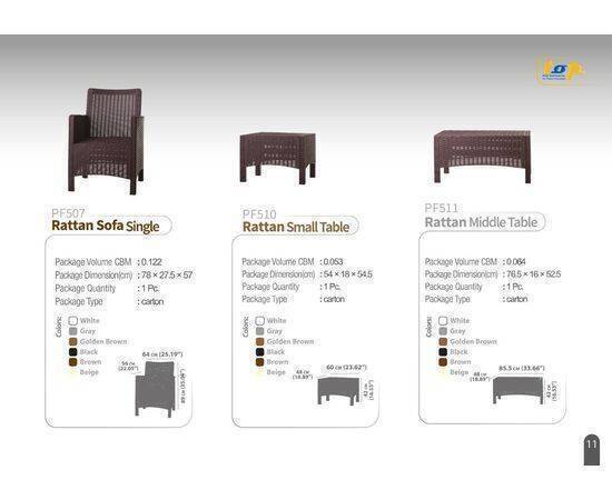 TOP - 1 Seater Single Sofa Rattan