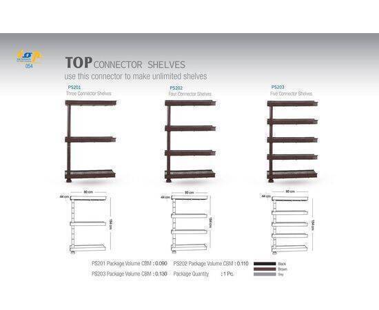 TOP - Four Connector Shelves