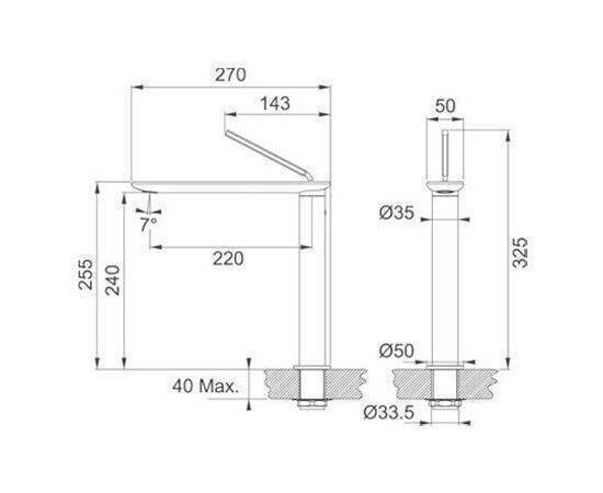 Franke - Kitchen Faucet Chrome D-Flux Spray