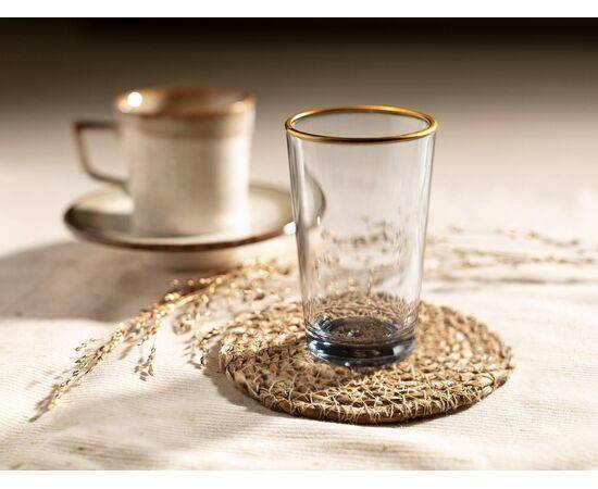 MADAME COCO - Coffee Side Glasses Chapelle 4 Piece Set