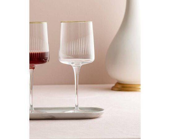 MADAME COCO - Wine Glass Set Musette Serenity Gold 4 Piece - 320ML