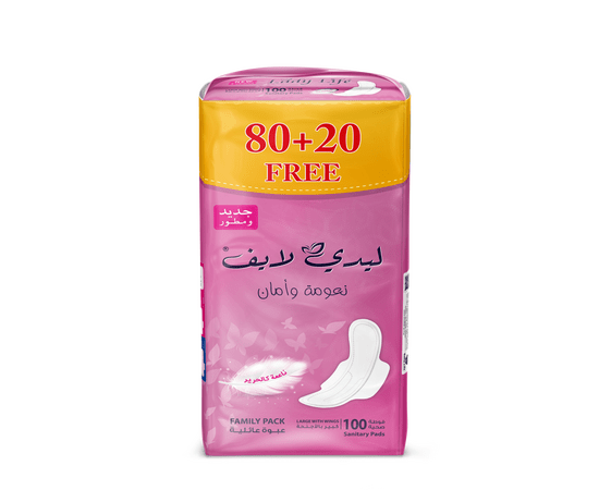 ليدي لايف - فوط نهارية (نعومة وامان) 80+20