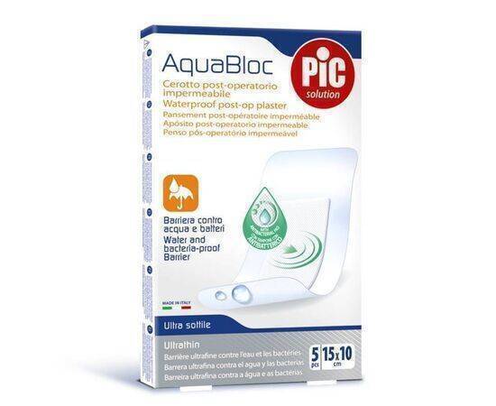 pic solution - 5 Plasters Aquabloc St Antibac cm 10X15