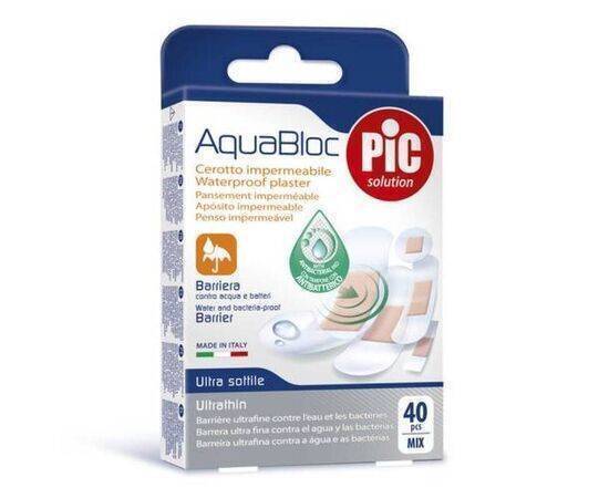 pic solution - 40 Plasters Aquabloc Mix Antibacter