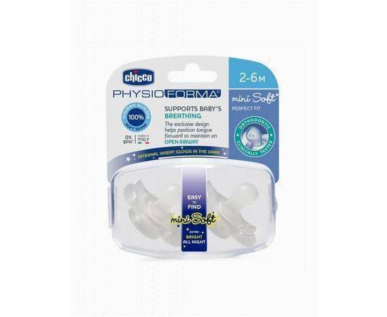 Chicco -  Soothe Mini Soft Glowing Sil 2-6M 2Pcs C 