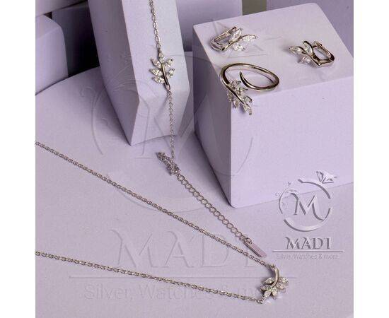 Sterling Silver 925 Tree Leaves Set Tree Leaves Sterling Silver 925 