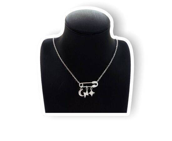 Necklaces Elegant Silver S with Cubic Zirconia 925