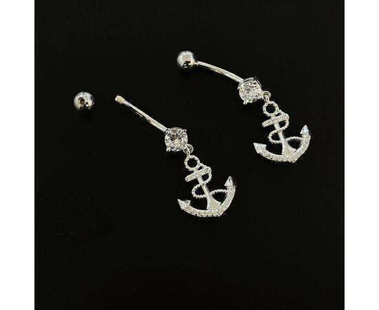 Belly Button Sea Anchor Silver