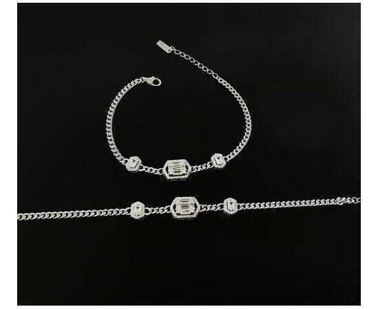 Bracelet Elegant Silver 925 Studded with Sparkling Zircon Stones