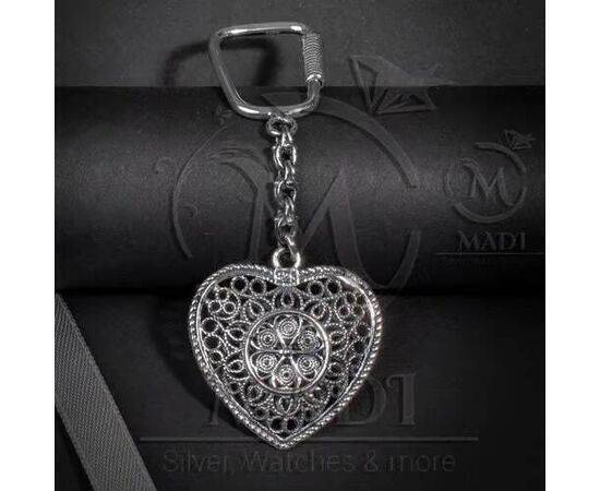 Keychain Heart Silver 