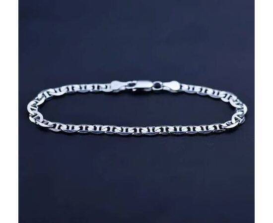 Bracelet Unisex Versace Design Silver 4mm