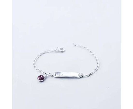 Bracelet Silver Ladybug for Kids