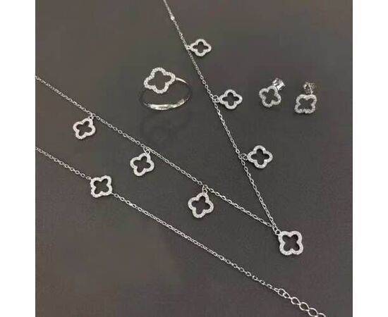 Luxurious Sterling Silver 925 Van Cleef Design Set