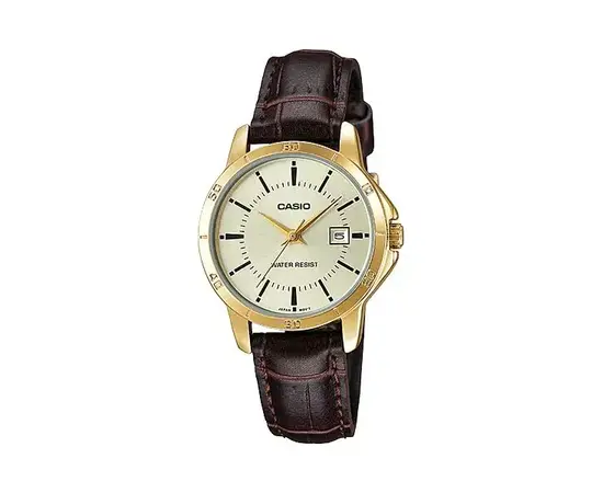 CASIO - Watch for Women Genuine Leather Band Analog