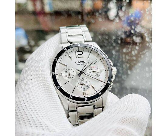 CASIO - Watch for Men Elegant Multifunction Silver St.Steel Silver Dial