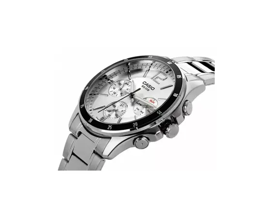 CASIO - Watch for Men Elegant Multifunction Silver St.Steel Silver Dial