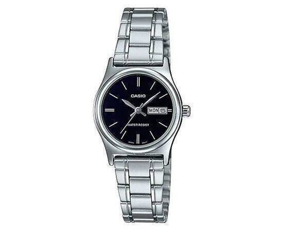 CASIO - Watch for Women Standard Stainless Steel Black Dial Date