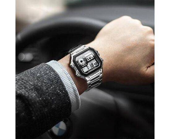 CASIO - Silver World Time Digital Watch