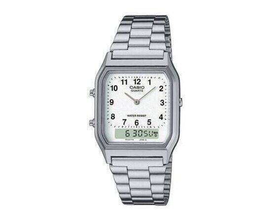 CASIO - Vintage Watch Series Analog Digital White Dial Stainless Steel