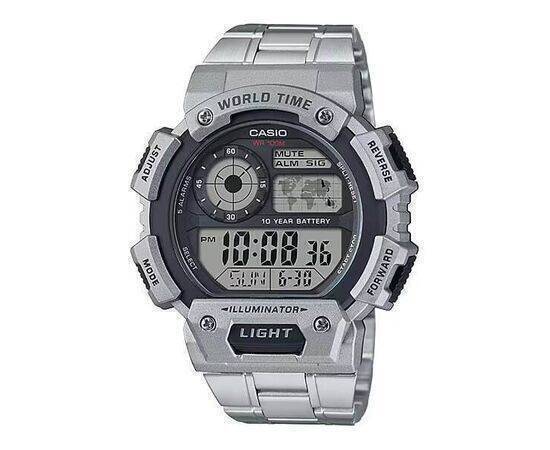 CASIO - Watch for Men Digital Illuminator World Time Silver St.Steel