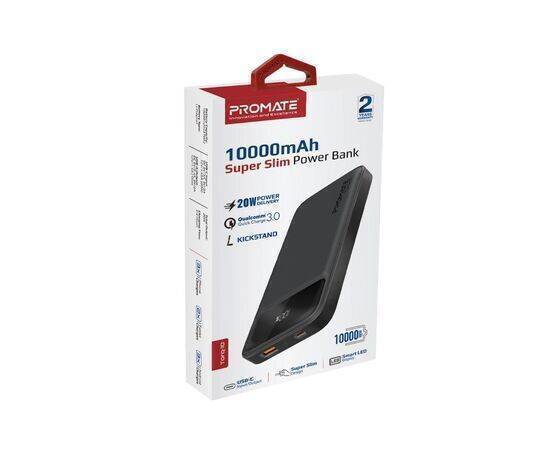 Promate Torq-10 10000Mah Power Bank,Ultra-Slim with 20W USB-C