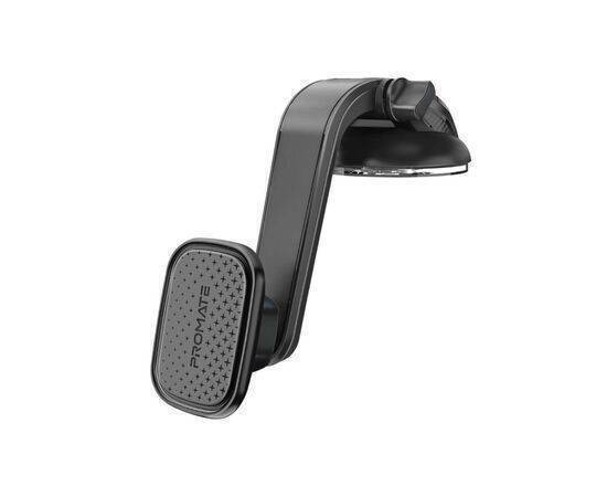 Promate MagMount-XL Magnetic Car Phone Holder Premium 360-Degree Rotatable Dashboard with Anti-Slip Grip