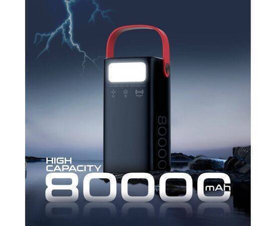 Promate PowerMine-80 Power Bank with 80000mAh Battery, 65W PD