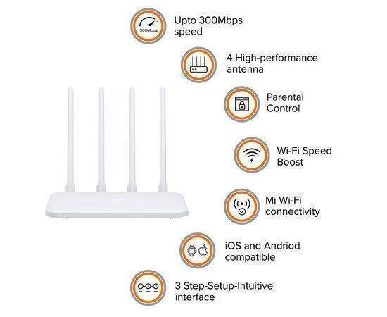 Xiaomi - Router 4C with 4 high-Performance Antenna