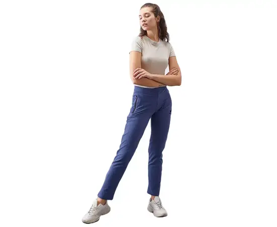 TOMMY LIFE - High Waist Sport Pants with Pockets for Women