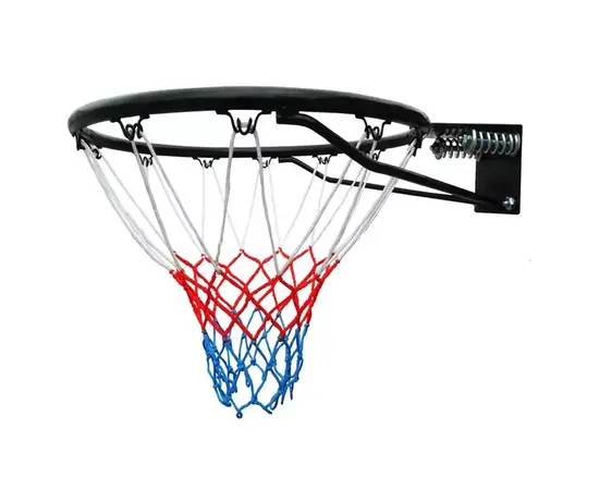 Basketball Hoop Ring with Net Solid Steel