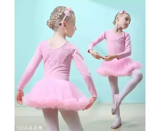 Ballet Tutu Dress Long Sleeves