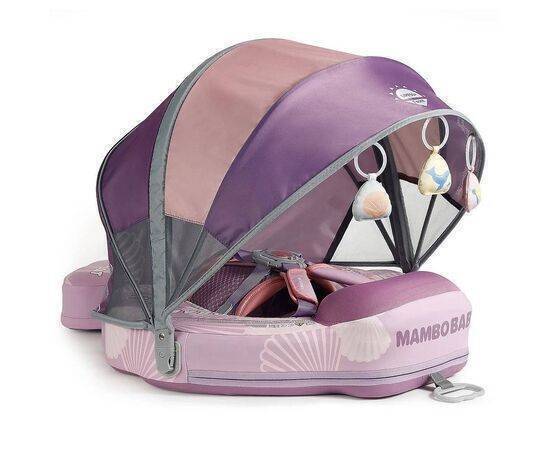 Seashell chest float with canopy and tail fin -Pink